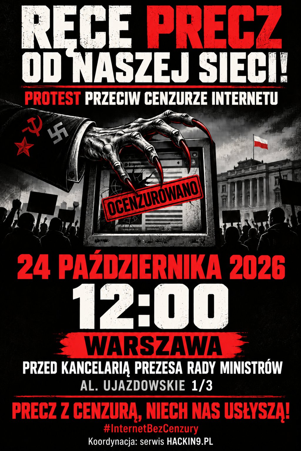 RĘCE PRECZ OD NASZEJ SIECI!